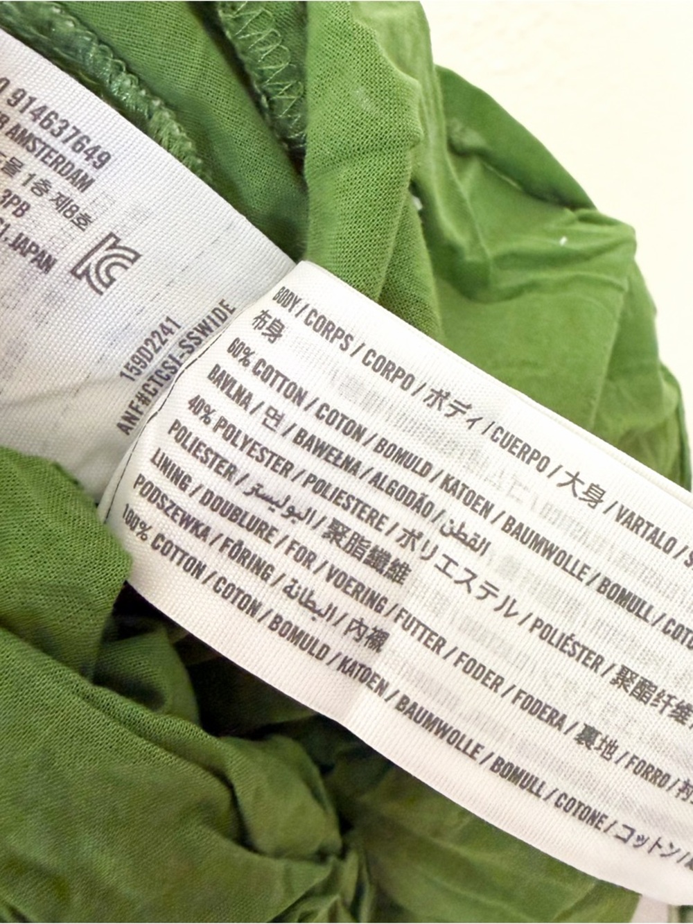 Abercrombie & Fitch Smocked Green & White Floral Midi Dress - Picture 8 of 9